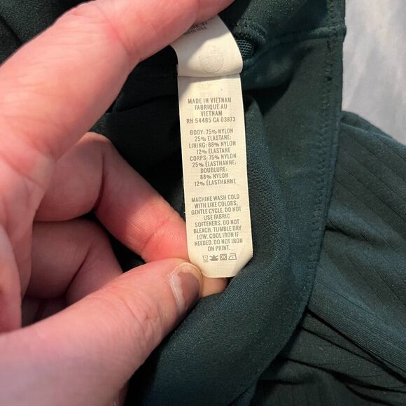 Women's XL Aerie OFFLINE Green LS Crop - Picture 7 of 9